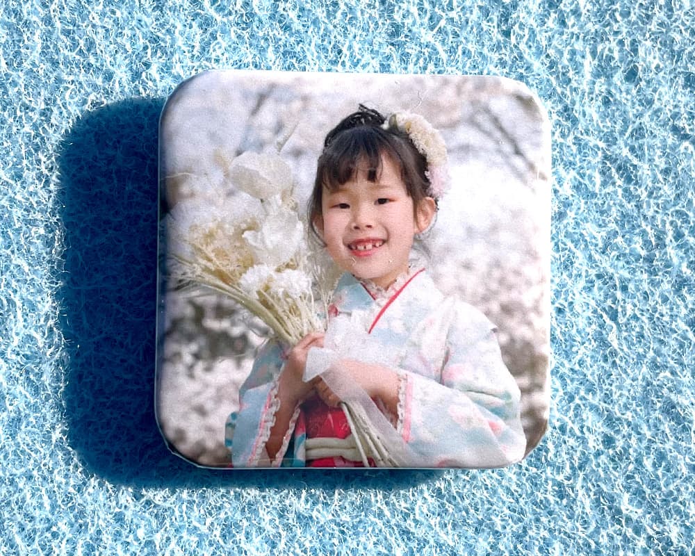 七五三記念 缶バッジ