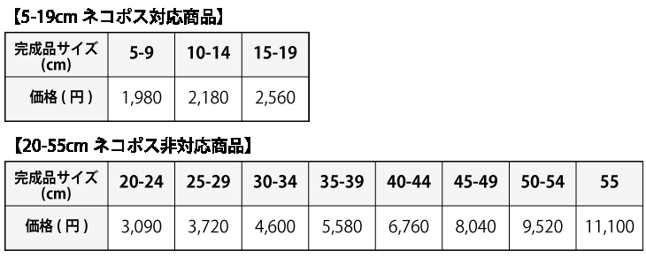 価格表