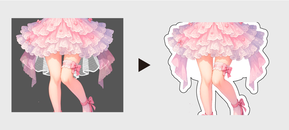 フリーカット イラスト説明