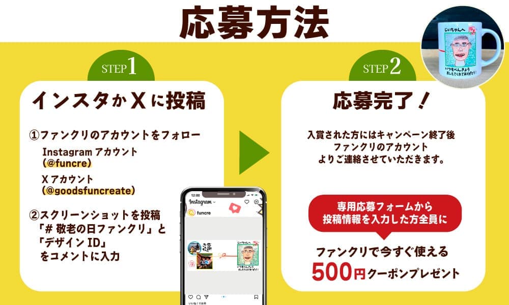 敬老のプレゼントキャンペーン応募方法