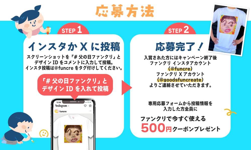 似顔絵コンテスト応募方法