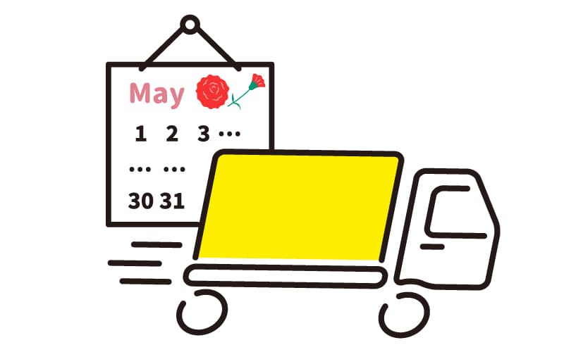 母の日 翌営業日出荷