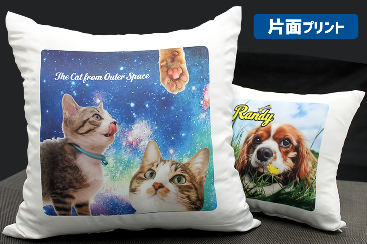オリジナル クッション カバー 写真 全面 中央プリント Web Deco ファンクリ 本店