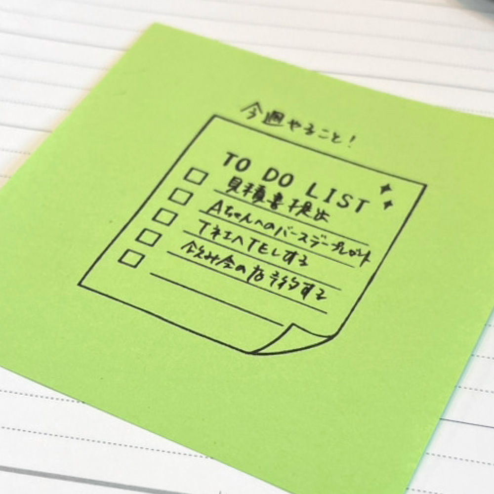 スケジュール管理に オリジナルスタンプ