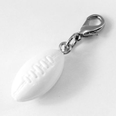 スポーツチャーム （ □ ラグビーボール） ミニチャーム 卒部記念品 卒団記念品