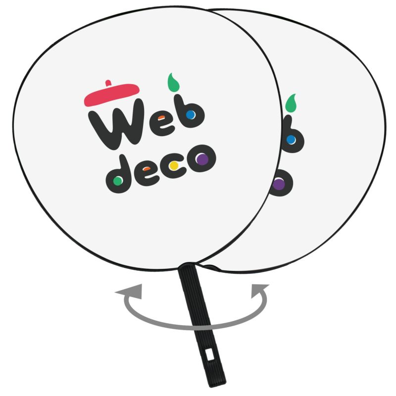 Web deco うちわ 【両面うちわ】ウェブデコ ID | オリジナルグッズ専門店 本店 ファンクリ