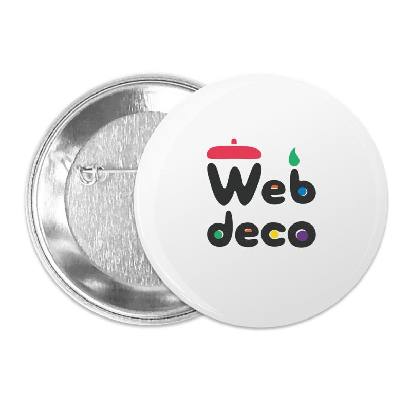 web deco 缶バッジ
