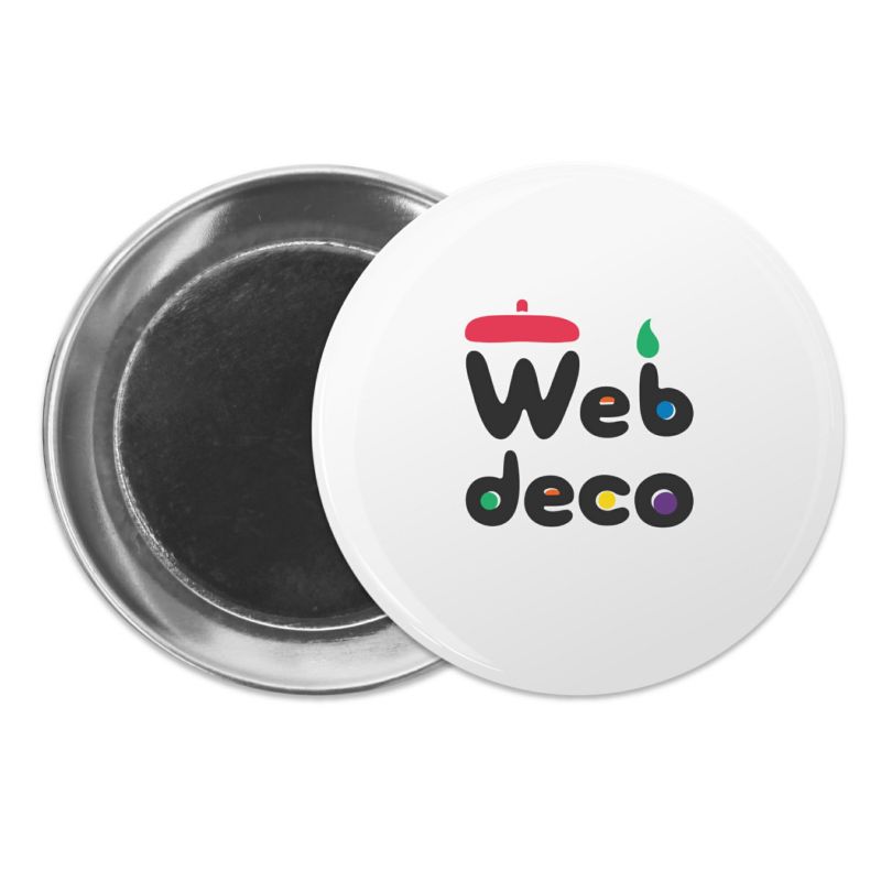 web deco 缶バッジ