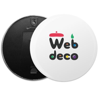 web deco 缶バッジ