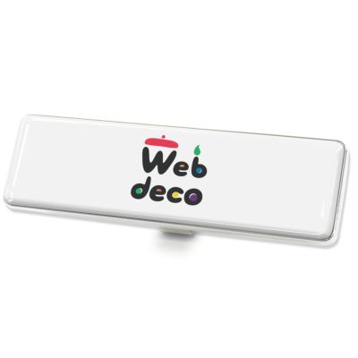 Web deco ネームプレート【□ドームタイプ】単品 ウェブデコ  母の日 プレゼント 孫 犬 猫 写真 自作 ペットグッズ  ◇ID