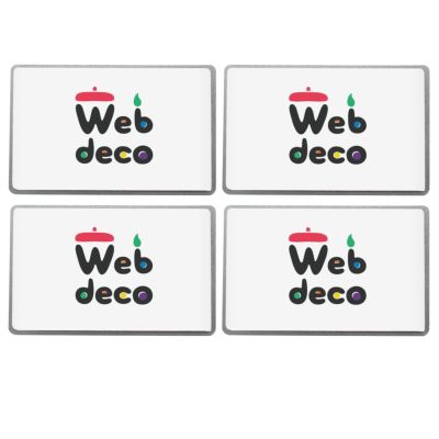 Web deco ICカード ステッカー 【50×82】【4枚1セット】 ウェブデコ  母の日 プレゼント 孫 犬 猫 写真 自作 ペットグッズ ◇ID