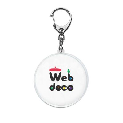 Web deco アクリル キーホルダー 【丸型】【 4個セット 】 ウェブデコ アクキー  七五三 お祝い 記念 写真 こども プレゼント ギフト 1個から ◇ID