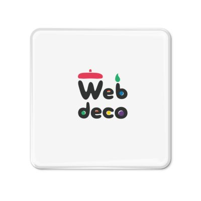 Web deco 【 アクリル マグネット 正方形】【 2個セット 】ウェブデコ  写真 自作 プレゼント ◇ID