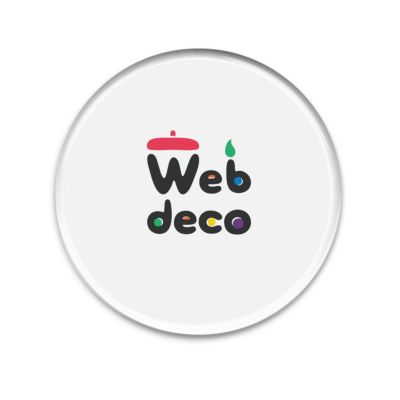 Web deco 【 アクリル マグネット 丸型】【 3個セット 】ウェブデコ  誕生日 プレゼント 記念日 お祝い ギフト 写真 自作 ◇ID