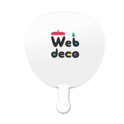 Web deco 【 アクリル マグネット うちわ型】【 単品 】ウェブデコ  写真 自作 プレゼント ◇ID