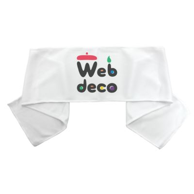 Web deco クールマフラー 単品 ウェブデコ  父の日 プレゼント 子どもの絵 写真 自作 ギフト  ◇ID