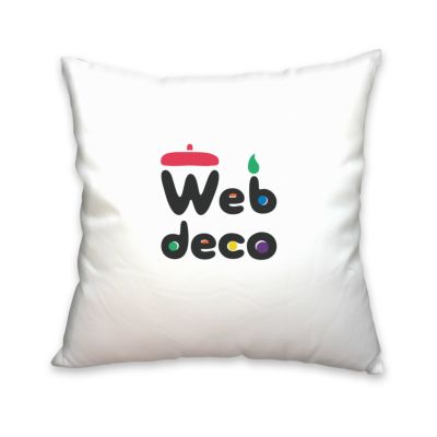 Web deco クッションカバー 【全面プリント】【角60×60cm】【□カバーのみ】単品 ウェブデコ ◎  父の日 プレゼント 子どもの絵 写真 自作 ギフト ◇ID