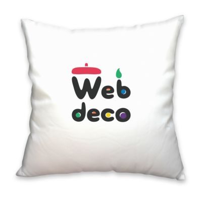 Web deco クッションカバー 【全面プリント】【角90×90cm】【□カバーのみ】単品 ウェブデコ ◎  誕生日 プレゼント 記念日 お祝い ギフト 写真 自作 ◇ID