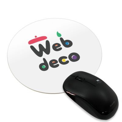 Web deco マウスパッド 【 丸型 】 単品 ウェブデコ  七五三 お祝い 記念 写真 こども プレゼント ギフト 1個から ◇ID