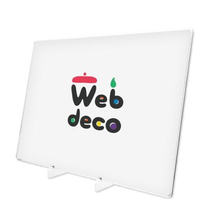 Web deco アクリルボード 【A3】【スタンド付き】【単品】 ウェブデコ アクリル フォト フレーム   母の日 プレゼント 孫 犬 猫 写真 自作 ペットグッズ ◇ID