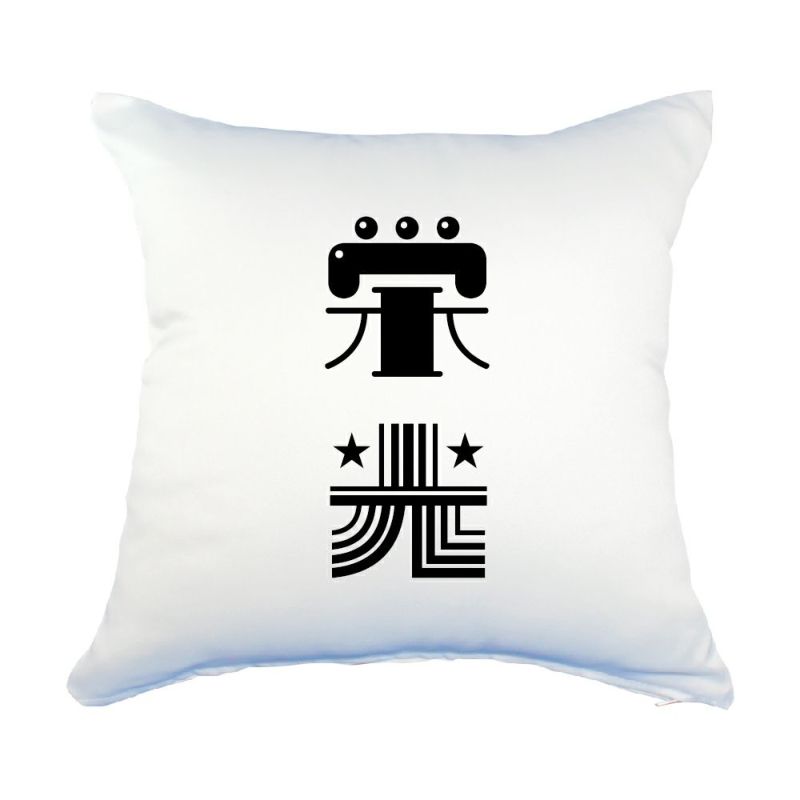 二文字漢字 クッション 45×45サイズ【カバーのみ】