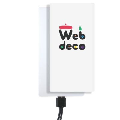 Web deco モバイルバッテリー 【□6000mAh(Type-C対応)】【□ シールのみ 】単品 ウェブデコ  母の日 プレゼント 孫 犬 猫 写真 自作 ペットグッズ ◇ID