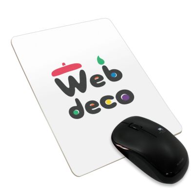 Web deco マウスパッド 【 長方形 縦 】【 2個セット 】 ウェブデコ  母の日 プレゼント 孫 犬 猫 写真 自作 ペットグッズ ◇ID