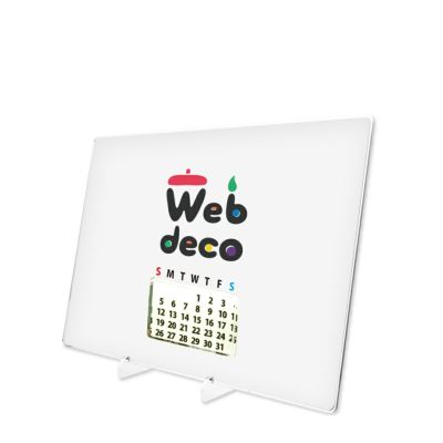 Web deco アクリル 万年カレンダー 【A5】【2個セット】 ウェブデコ  写真 自作 プレゼント 卒業 卒園 記念品 ◇ID