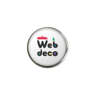Web deco ゴルフマーカー 【マーカーのみ 】【シルバー 】単品ウェブデコ 父の日 プレゼント 子どもの絵 写真 自作 ギフト ◇ID