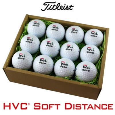 Web deco ゴルフボール 【□12個入り】【□ Titleist HVC SOFT DISTANCE 】【〇1デザイン×12個】 タイトリストボール ウェブデコ 七五三 お祝い 記念 写真 こども プレゼント ギフト 1個から ◇ID