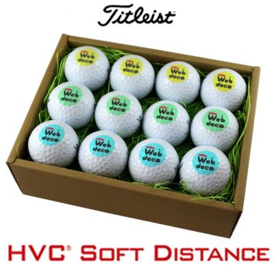 Web deco ゴルフボール 【□12個入り】【□ Titleist HVC SOFT DISTANCE 】【〇3デザイン×4個】 タイトリストボール ウェブデコ 誕生日 プレゼント 記念日 お祝い ギフト 写真 自作 ◇ID