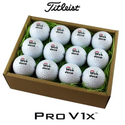 Web deco ゴルフボール 【□12個入り】【□ Titleist PRO V1x 】【〇1デザイン×12個】 タイトリストボール ウェブデコ 七五三 お祝い 記念 写真 こども プレゼント ギフト 1個から ◇ID