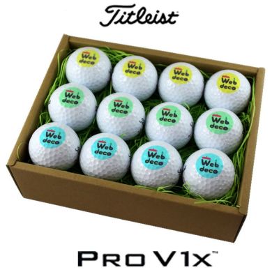 Web Deco ゴルフボール 12個入り Titleist Pro V1x 3デザイン 4個 タイトリストボール ウェブデコ Id レビュー オリジナルグッズ専門店 本店 ファンクリ