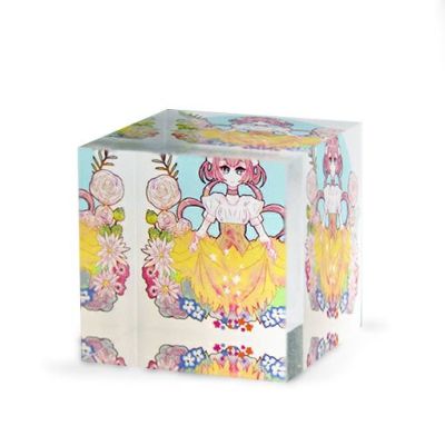 ｜データ入稿｜アクリルブロック 【3×3×3cm】 アクリルフォト アクリルキューブ  ☆ 〇反転 □反転