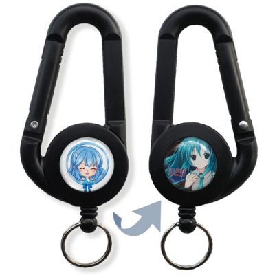 ｜データ入稿｜【 リールキーホルダー カラビナタイプ 】  【両面 】☆