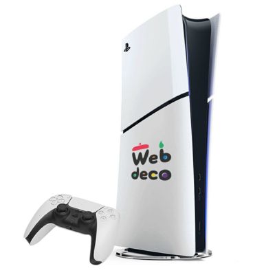 Web deco 【 PS5 Slim スキンシール 】 単品 ウェブデコ プレステ5 スリム ゲーム シール 母の日 プレゼント 孫 犬 猫 写真 自作 ペットグッズ ◇ID