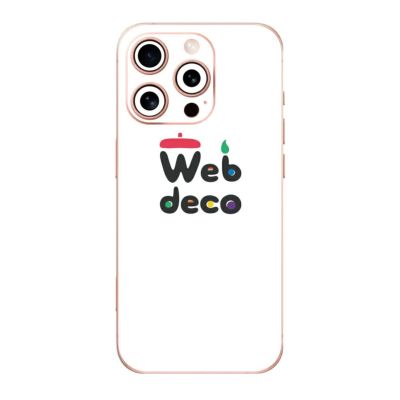 Web deco iPhone スキンシール 【 iPhone16 Pro 用 】単品 ウェブデコ スマホカバー 父の日 プレゼント 子どもの絵 写真 自作 ギフト ◇ID