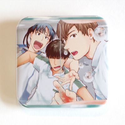 フラジャイル30巻発売記念　スクエア缶バッジ ☆