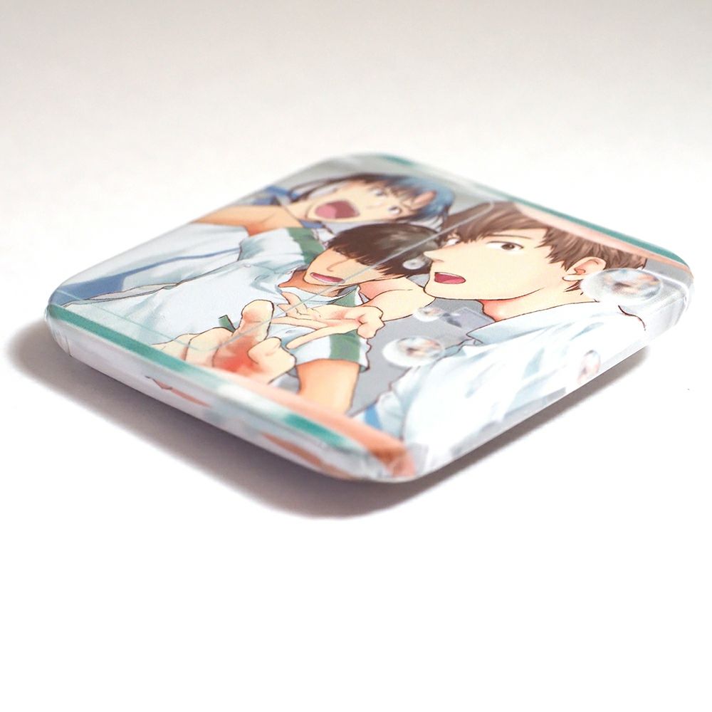 スクエア缶バッジ 