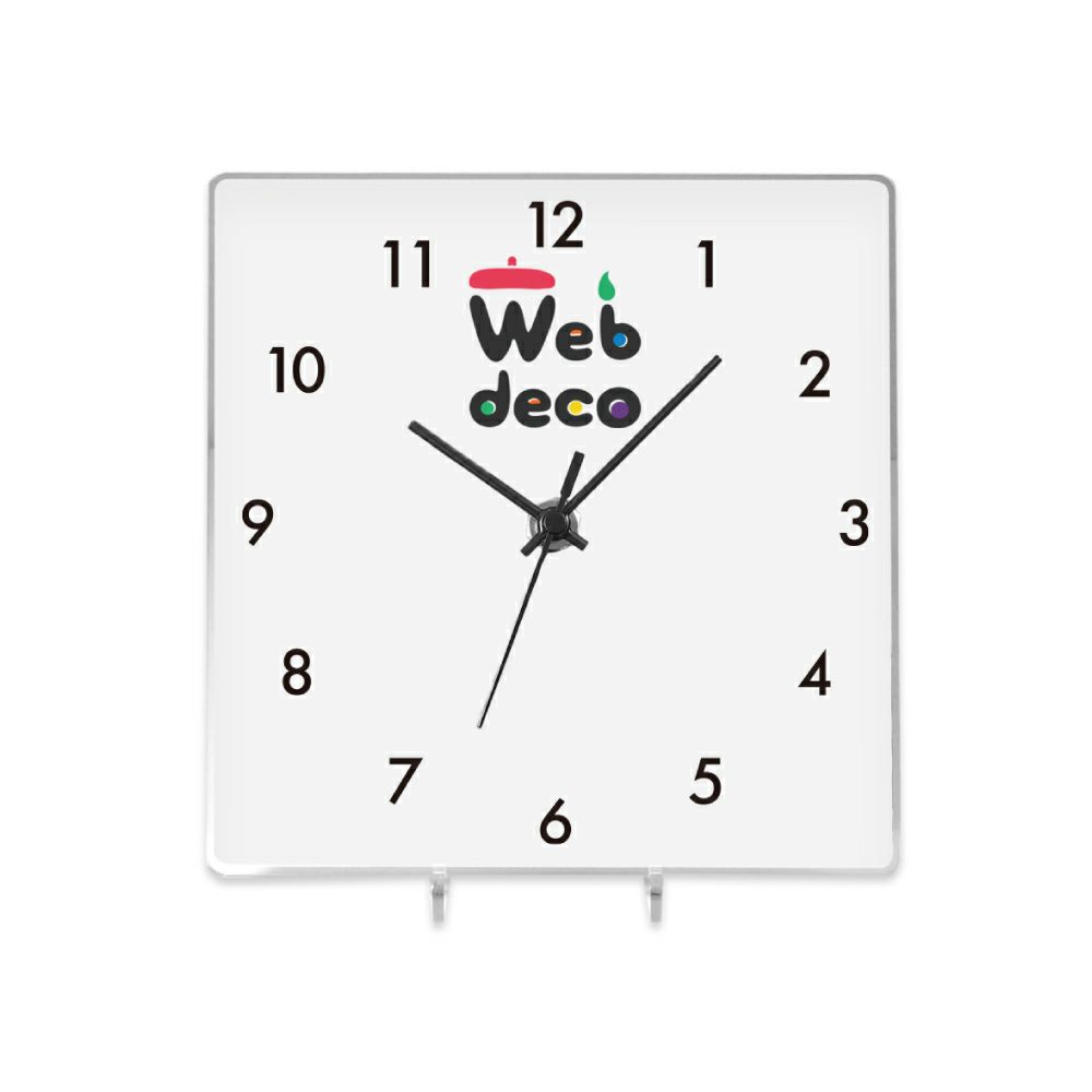 Web deco アクリル時計