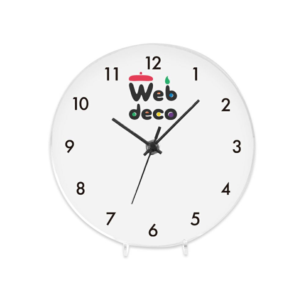 Web deco アクリル時計