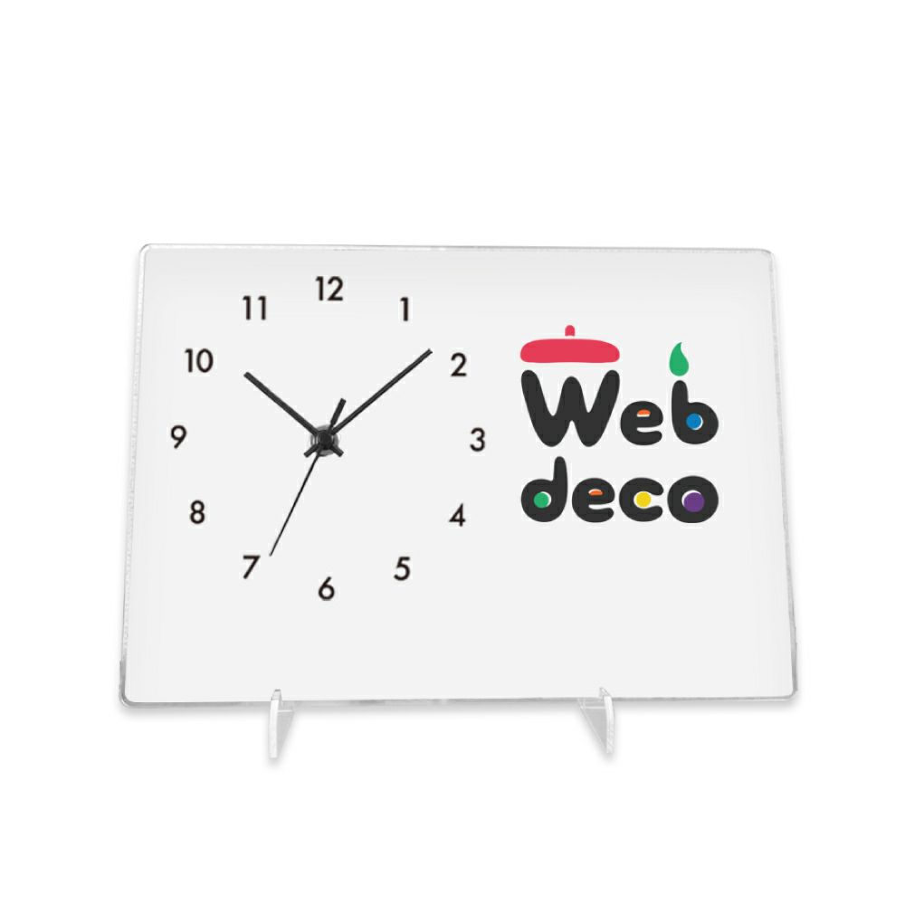 Web deco アクリル時計