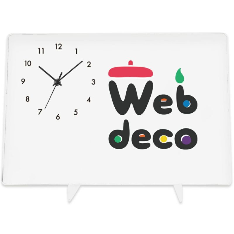 Web deco アクリル時計