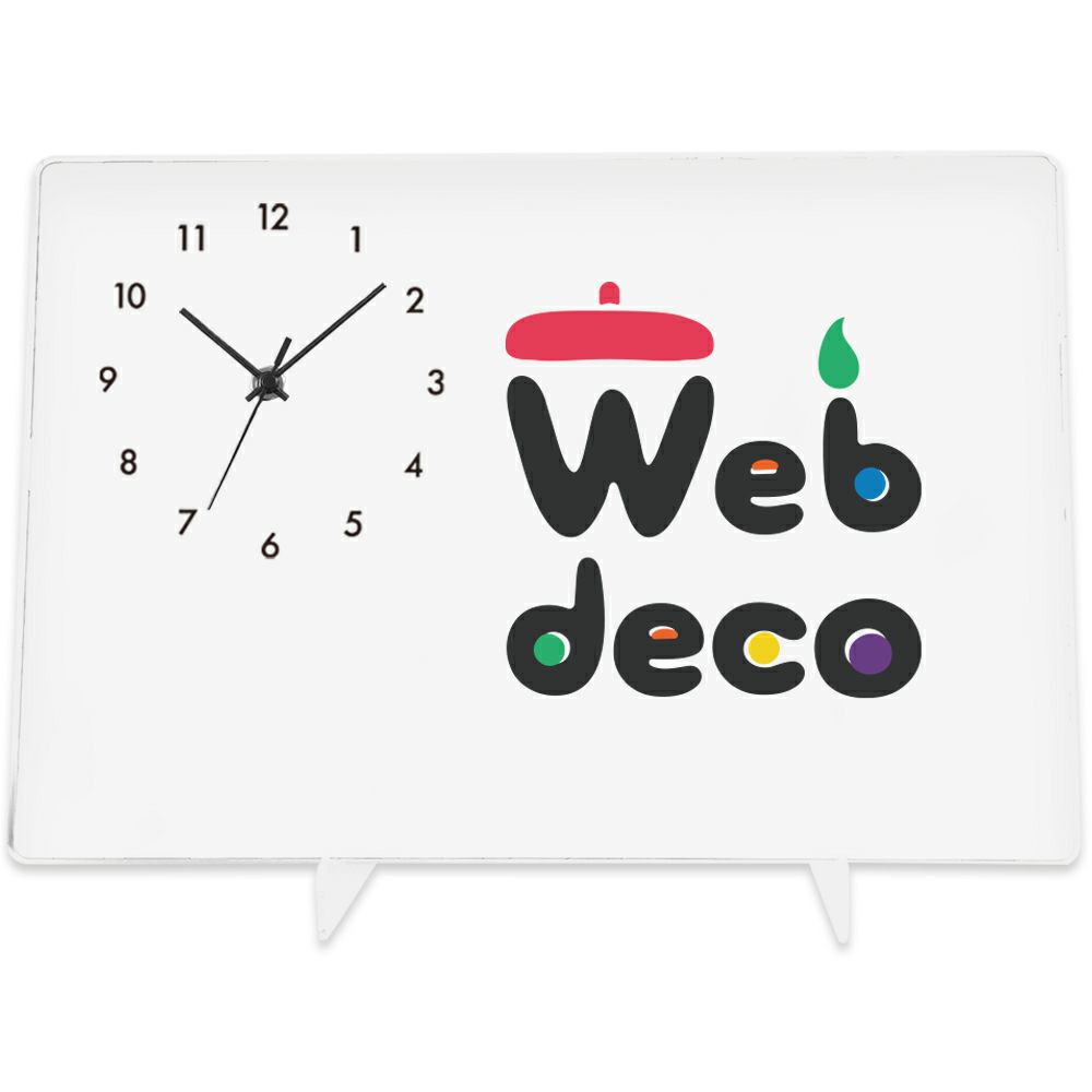 Web deco アクリル時計
