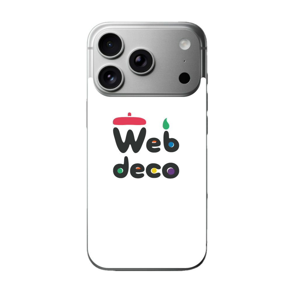 Web deco iPhone スキンシール 【 iPhone 17 Pro 用 】【 3個セット 】