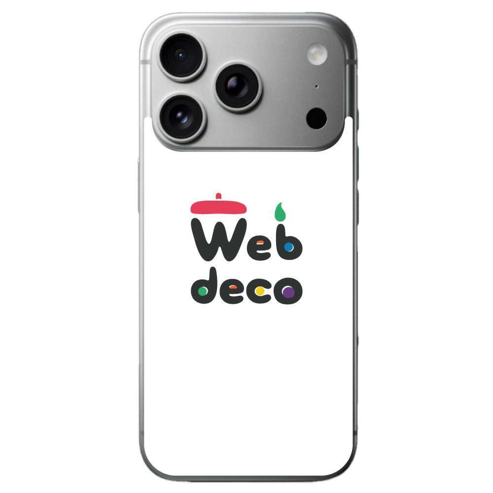 Web deco iPhone スキンシール 【 iPhone 17 Pro Max 用 】【 3個セット 】